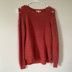 Reddish Ribbed Sweater